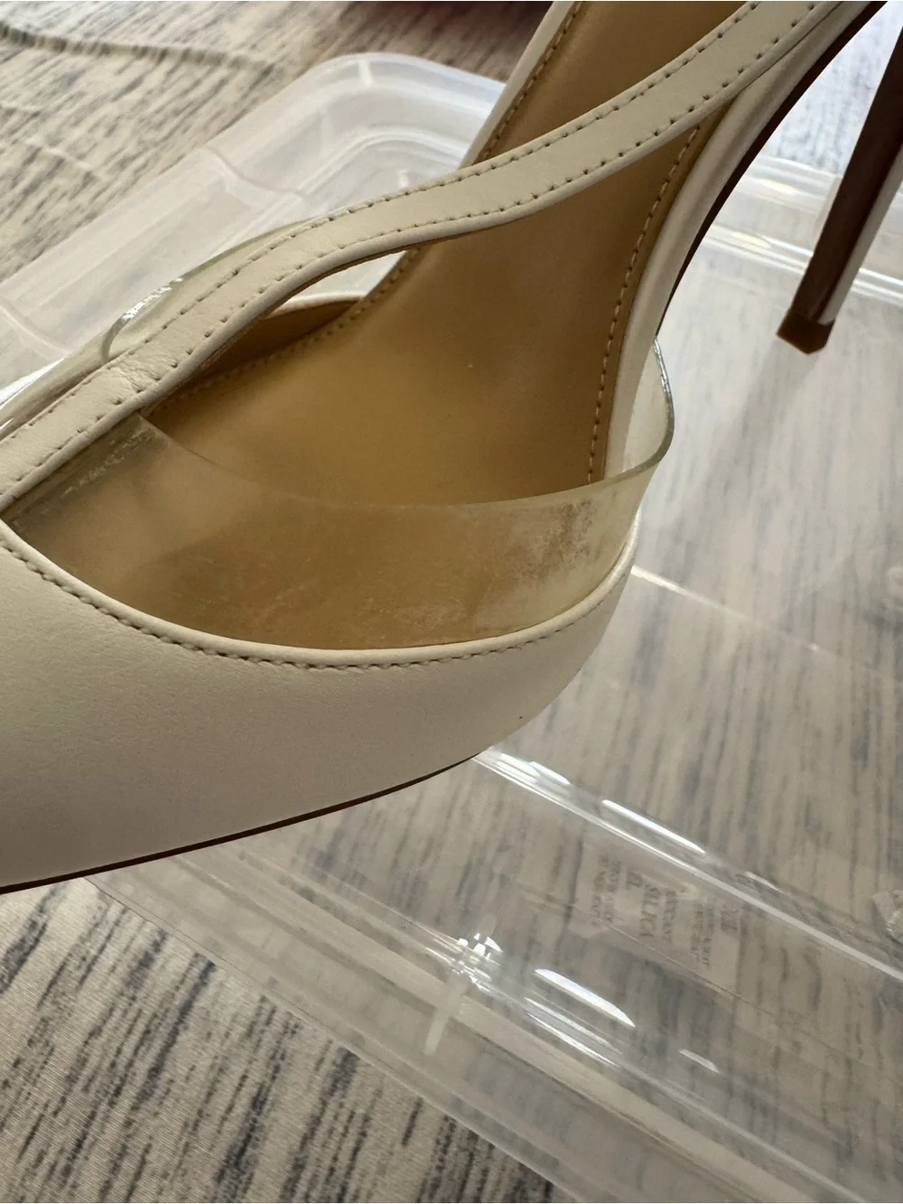 Michael Kors White Pointed-Toe T-Strap Stiletto Heels